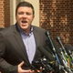 Jason Kessler speaks to the media on Sunday, August 13th, 2017 before getting chased away by a crowd upset about the death of Heather Heyer. (Photo: AP)